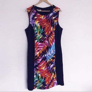 London Style Color Block Dress